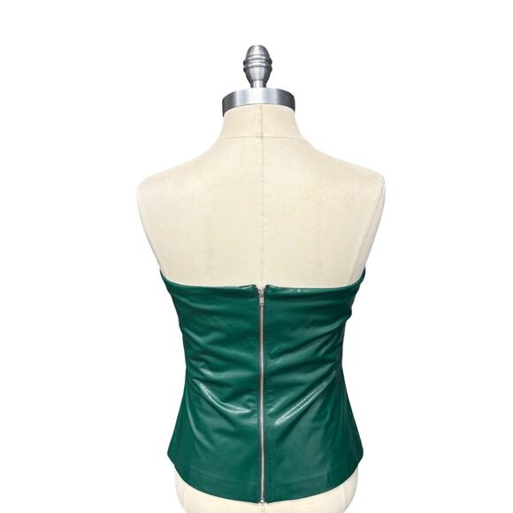 NWOT AMANDA UPRICHARD Callie Tube Top in Green Size Medium - Picture 3 of 12
